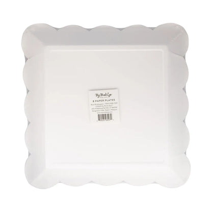 Rust Windowpane 10" Paper Plate