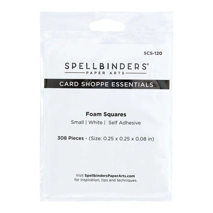 White Foam Adhesive Squares - Small 1/4 "