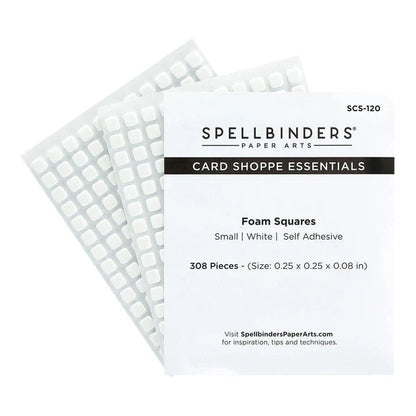 White Foam Adhesive Squares - Small 1/4 "