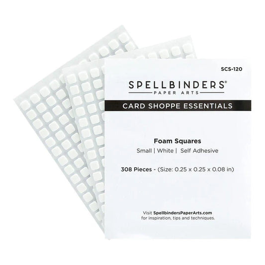 White Foam Adhesive Squares - Small 1/4 "