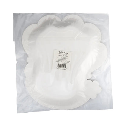 Santa Face Shaped Paper Plate