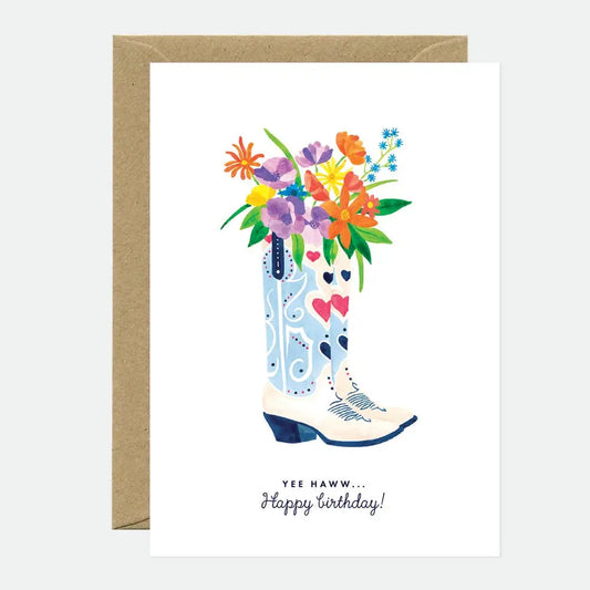 Yee Haww... Happy Birthday! Greeting Card