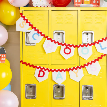 School Days Felt Banner