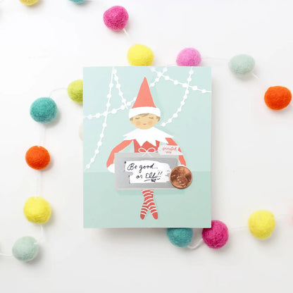 Shelf Elf - Holiday Scratch-Off Greeting Card