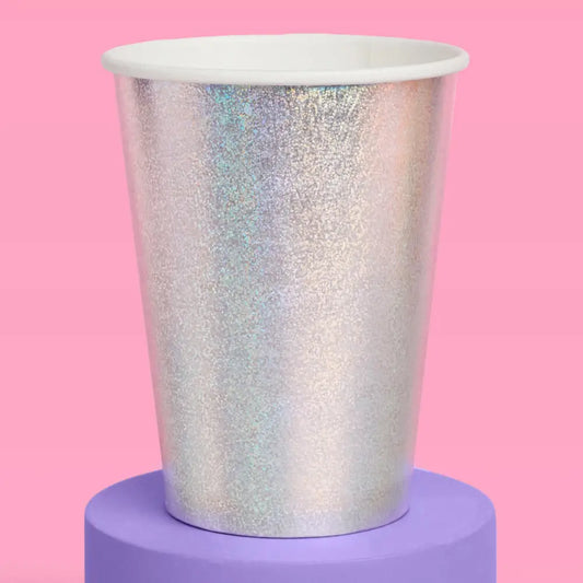Shimmer Cups - 50 Paper Cups, Iridescent Birthday Party
