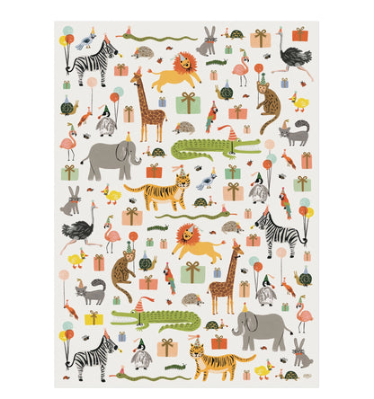 Party Animals Wrapping Paper