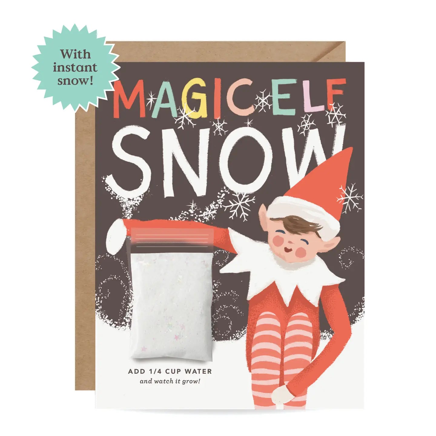 Snow Card - Magic Elf Instant Snow Christmas