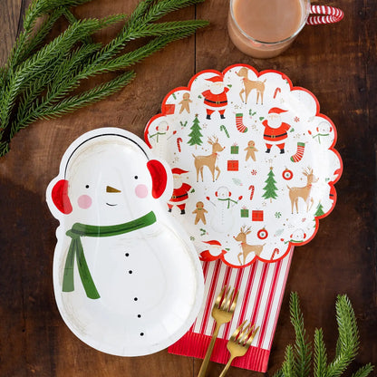Snowman Shaped Plate