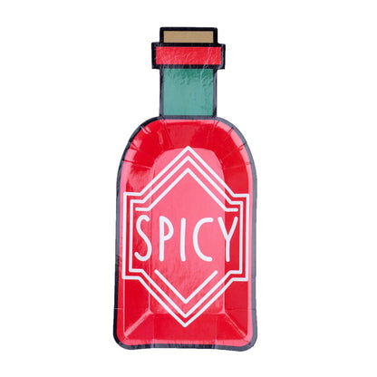 Spicy Bottle Canape Plates - 8 Pk.