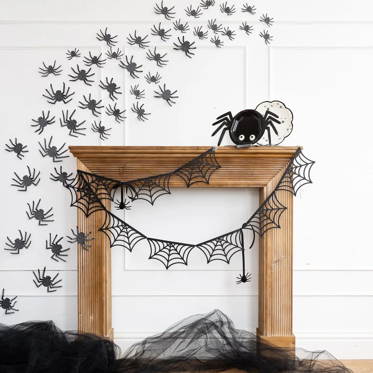 Spider Web Bunting Banner