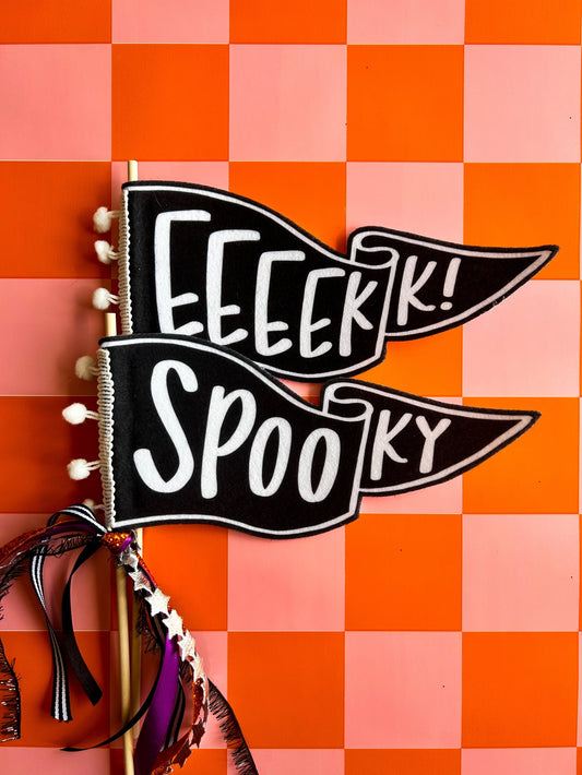 Spooky Pennant Flag