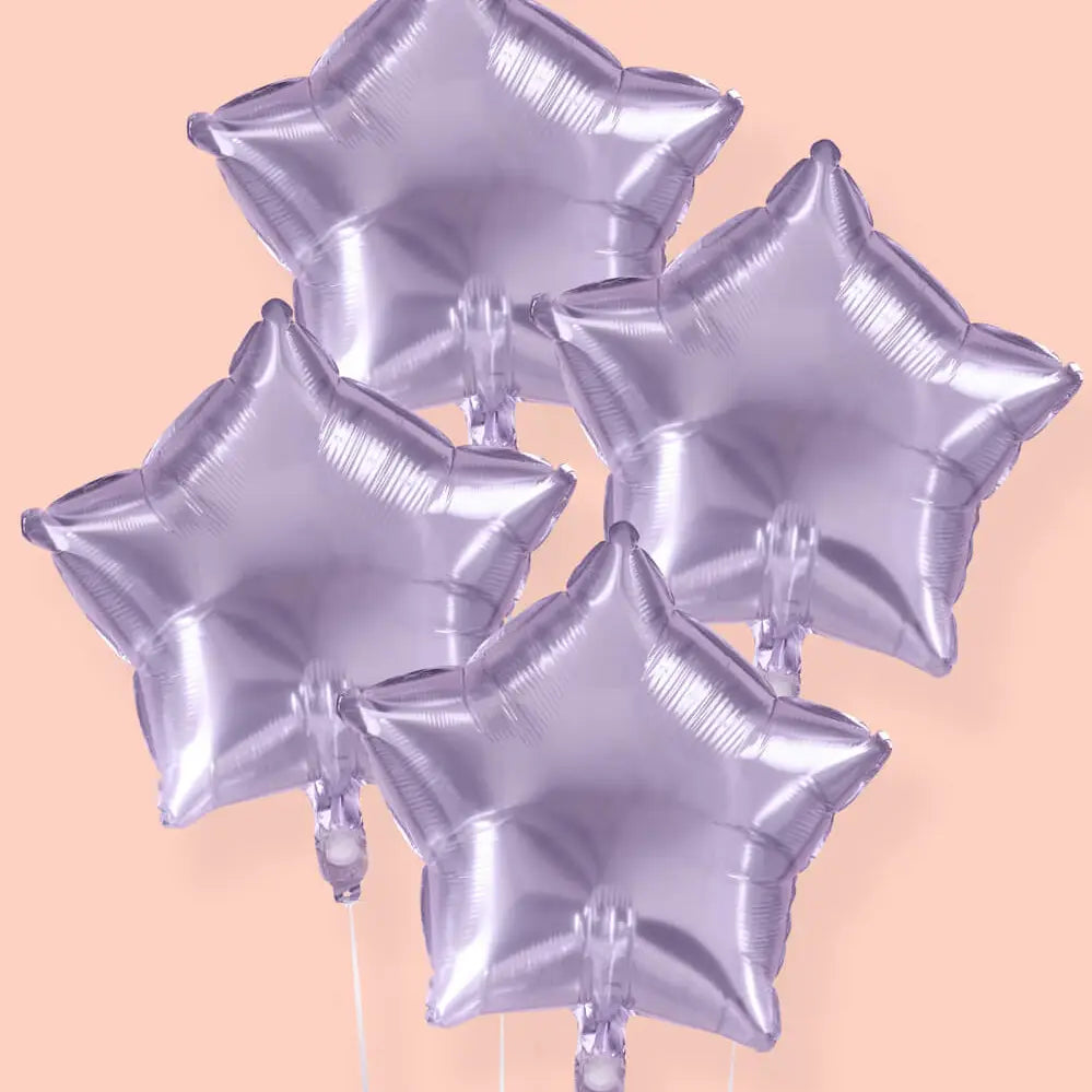 Star Foil Balloons - Purple