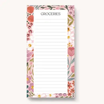 Summer Meadows Magnetic Grocery Notepad