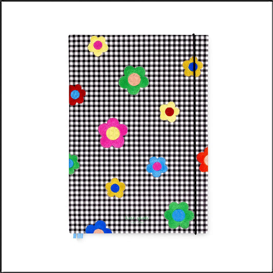 Take Note XL Notebook, Gingham Garden