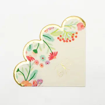 Tea Party Scalloped Napkins
