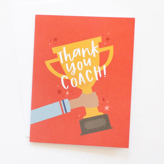 Thank You Coach Greeting Card