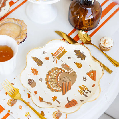 Thanksgiving Icons Plate