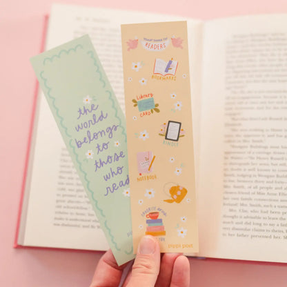 The World Belongs To Those Who Read Bookmark Set