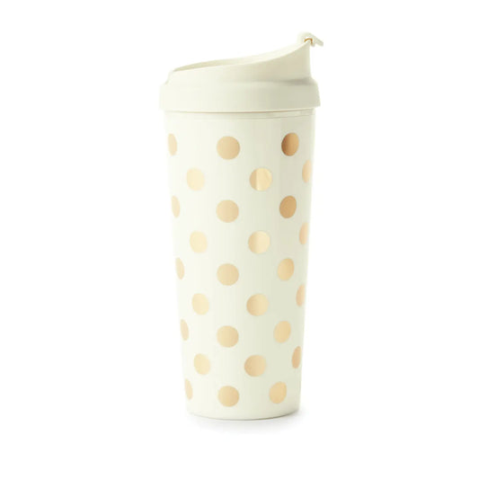 Thermal Mug, Gold Dots