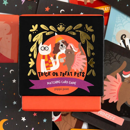 Trick or Treat Pets Memory Card Game
