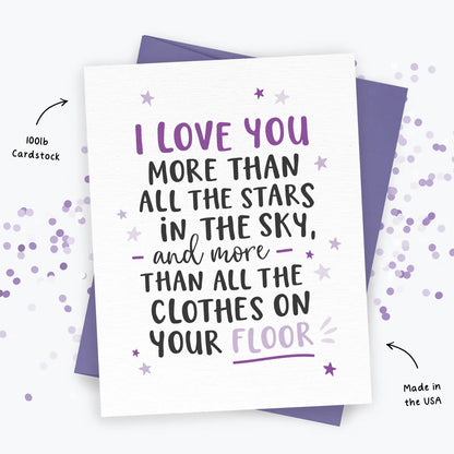 Unconditional Love, Funny Card To Child, Spouse