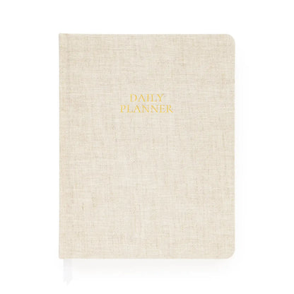 Undated Daily Planner, Flax