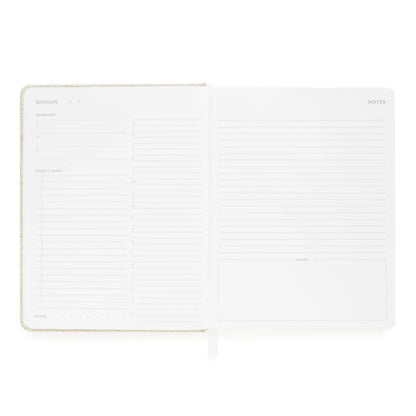 Undated Daily Planner, Flax