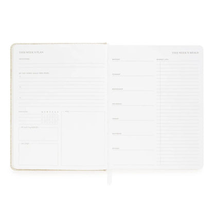 Undated Daily Planner, Flax