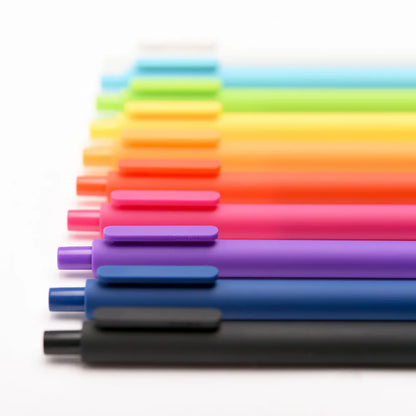 Soft touch gel ink pen