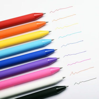 Soft touch gel ink pen