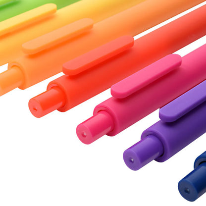 Soft touch gel ink pen