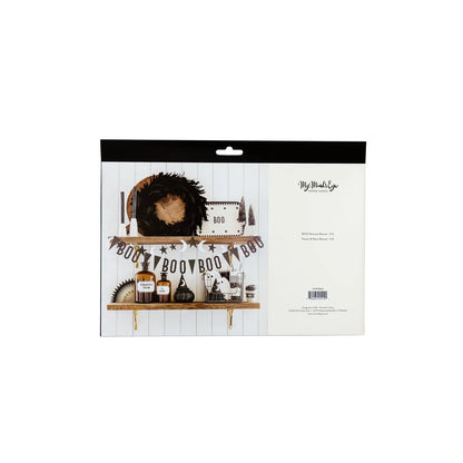 Vintage Halloween Boo with Stars Banner Set