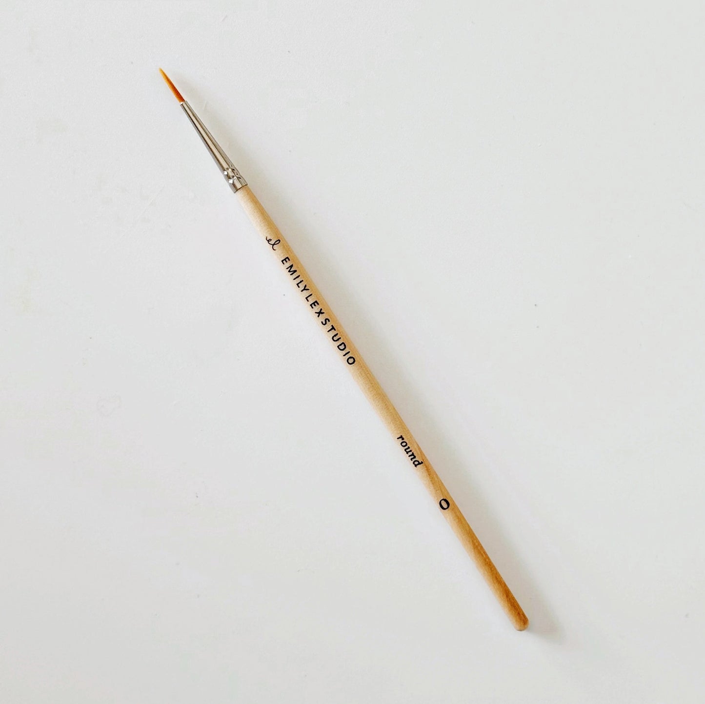 Watercolor Paintbrush Set of Five Wood Brushes