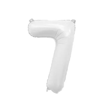 White Mylar Number Balloons (32 Inches) | 7