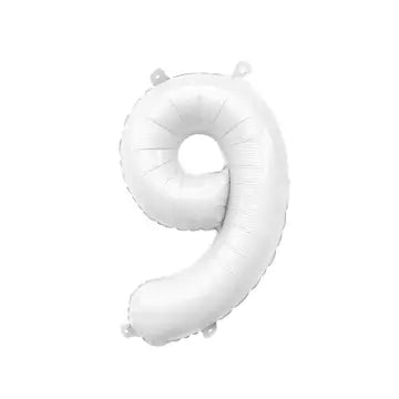 White Mylar Number Balloons (32 Inches) | 9