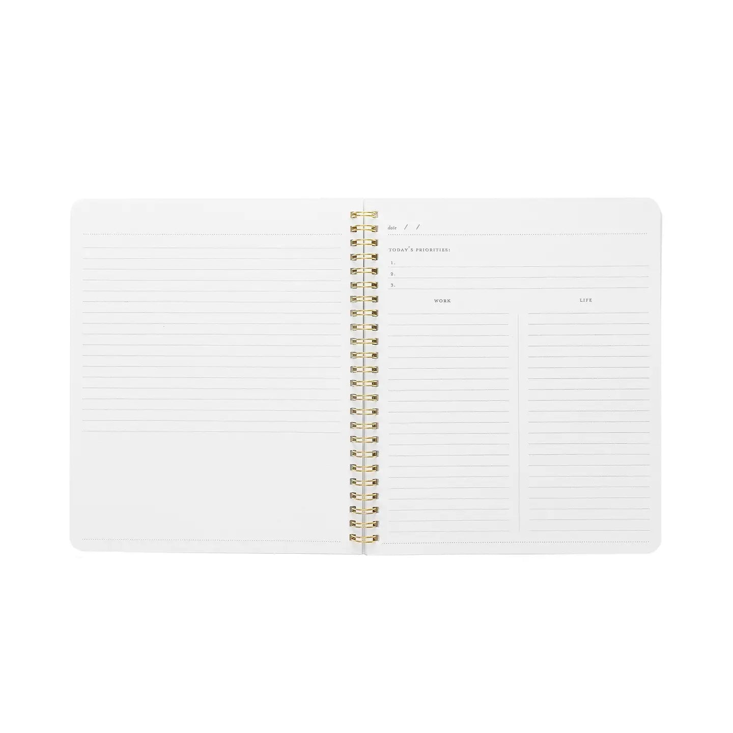 Work/Life Notebook, Grey Stripe