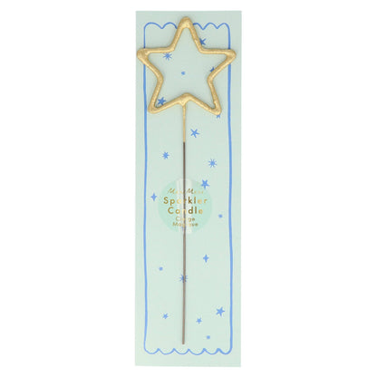 Gold Sparkler Star Candle
