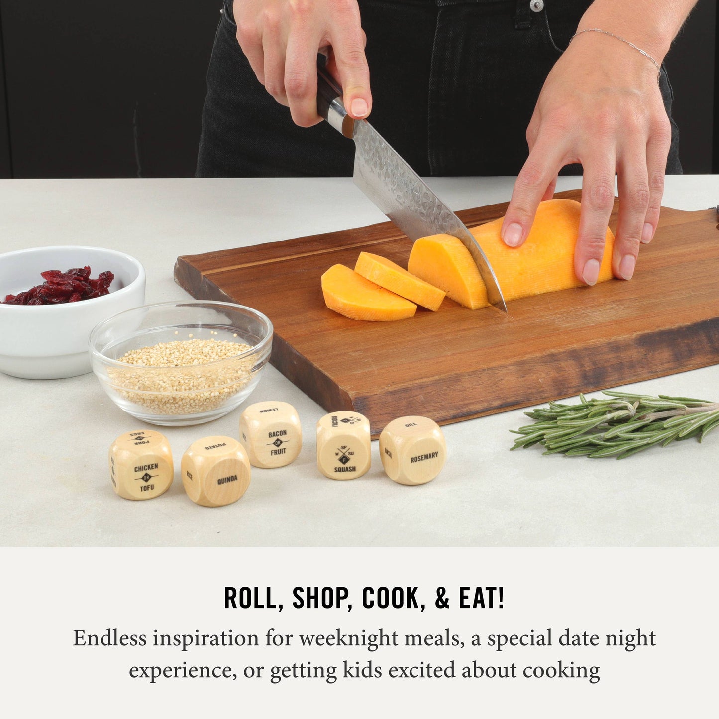 Foodie Dice - Inspiration for Seasonal Dinners