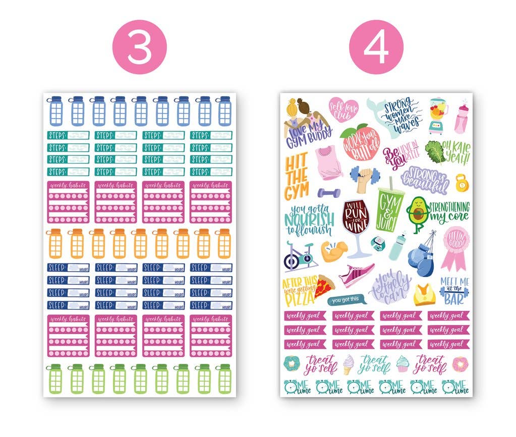 Fitness & Health Sticker Pack