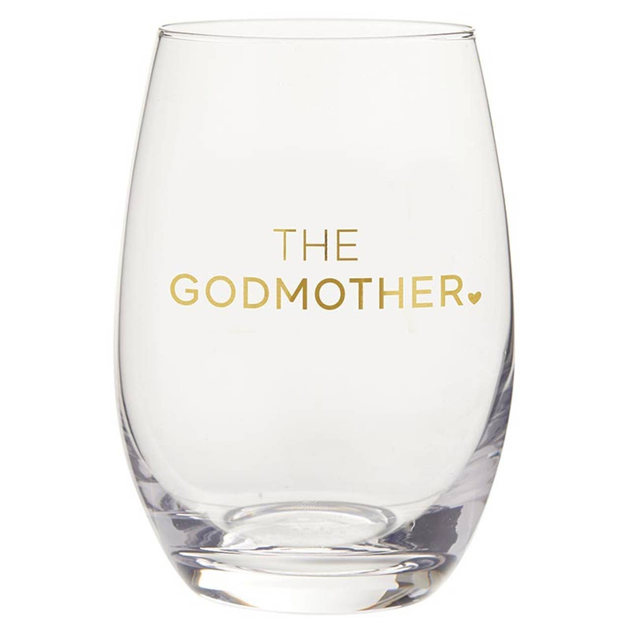Wine Glass - The Godmother: Hand Wash Only / Glass / 4.5" H, 17 oz