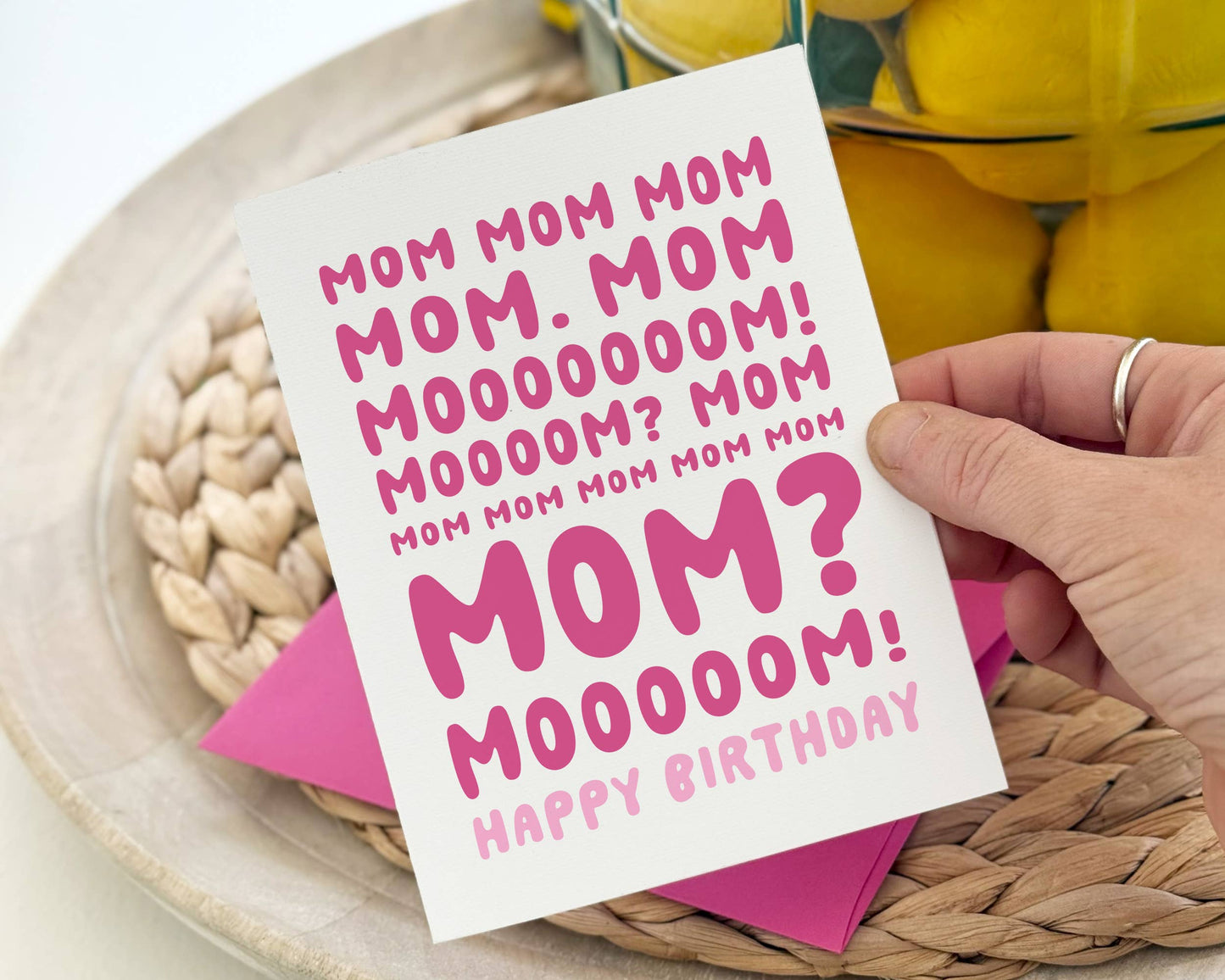 Funny Birthday Card to Mom from the Kids, Motherhood