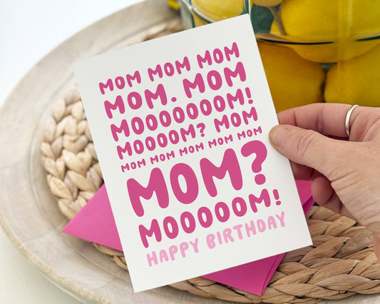 Funny Birthday Card to Mom from the Kids, Motherhood