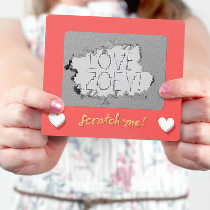 Scratch-off Valentine Cards - Scratch-A-Sketch