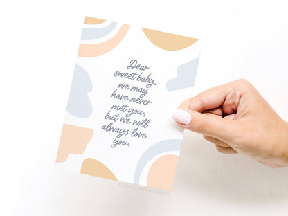 Dear Sweet Baby Miscarriage Greeting Card