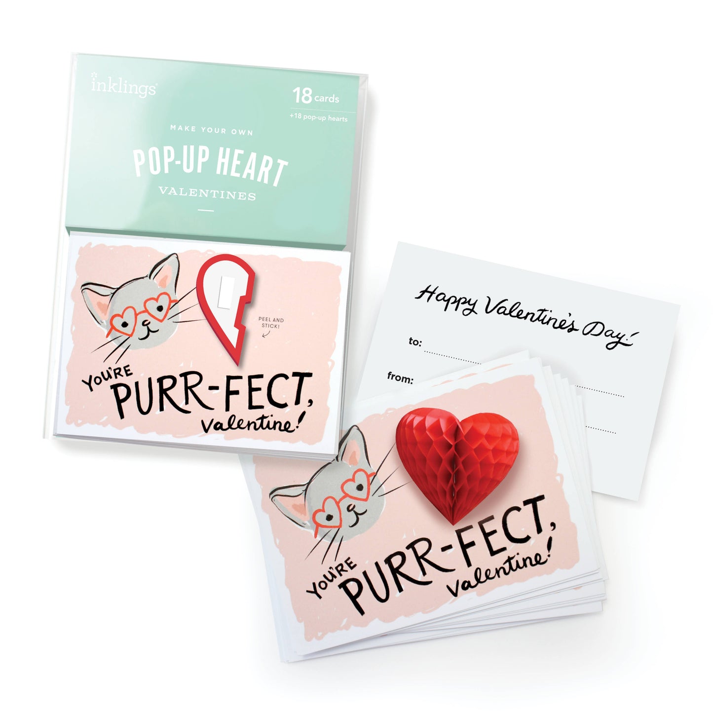 Pop-up Valentine Cards - Kitten