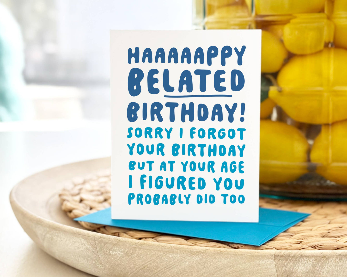 Belated Birthday Card, Old Age, Parents, Grandparents