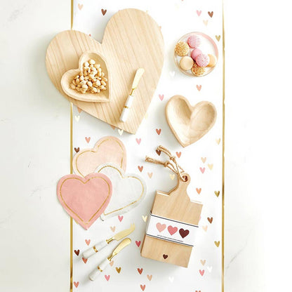 Paper Table Runner - Hearts: Material