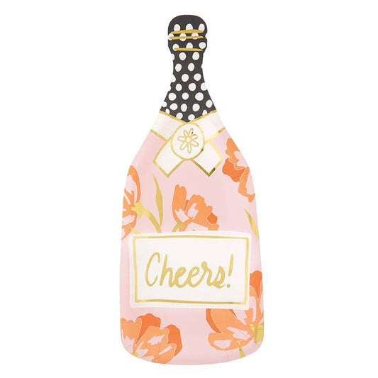 Champagne Bottle Shaped Plates