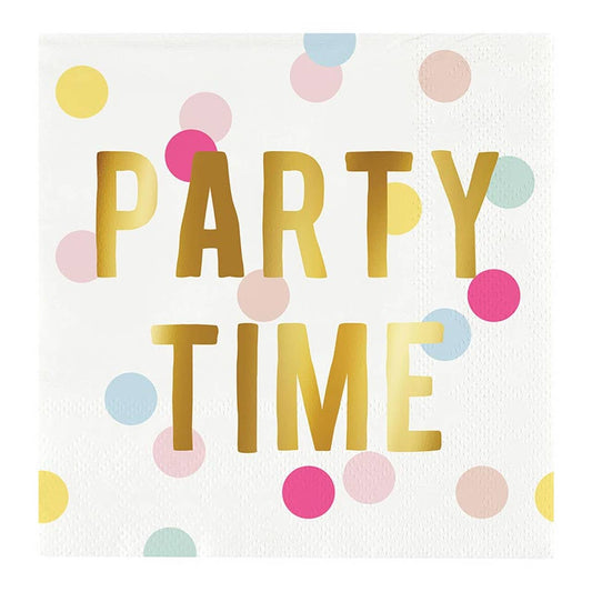Party Time Foil Napkins