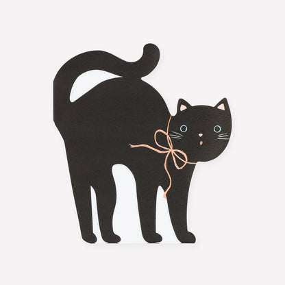 Halloween Cat Shaped Napkins